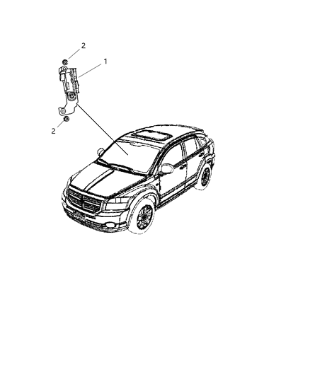 2008 Dodge Caliber Sensors - Steering & Suspension Diagram