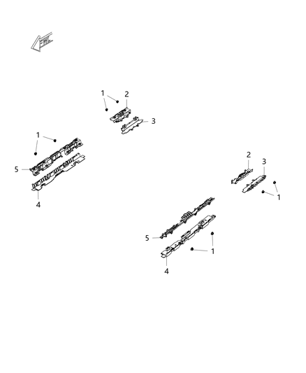 2018 Jeep Wrangler Wiring, Body Troughs Diagram