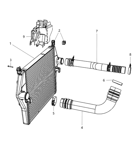 2008 Dodge Ram 3500 Cab Chassis Charge Air Cooler Diagram