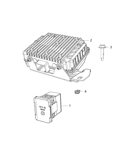 2017 Chrysler 200 Outlet, Power Inverter & Power Diagram