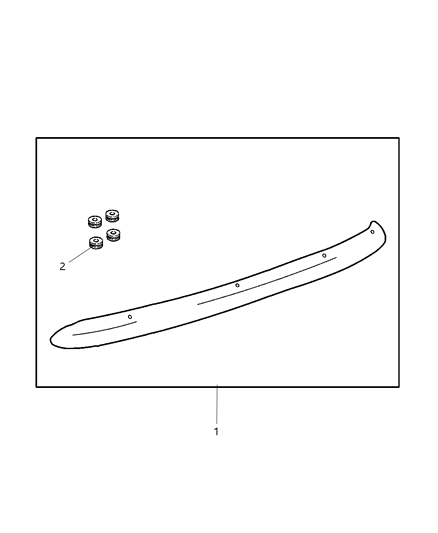 2000 Dodge Durango Shield Kit - Air Front Diagram