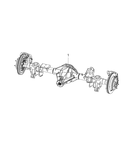 2018 Ram 1500 Axle-Rear Complete Diagram for 68334755AB