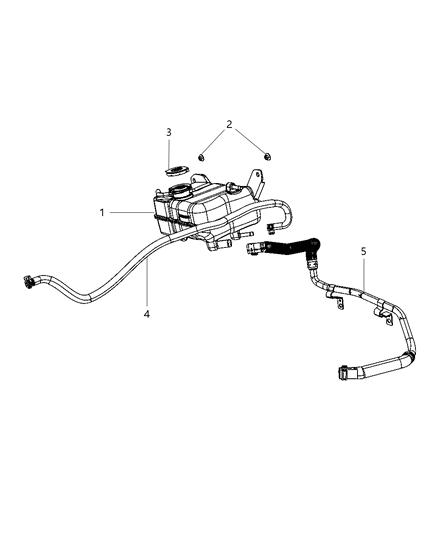 2012 Jeep Liberty Coolant Bottle Recovery Diagram