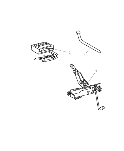 2004 Chrysler Crossfire Bag-Jack Tool Storage Diagram for 5103173AA