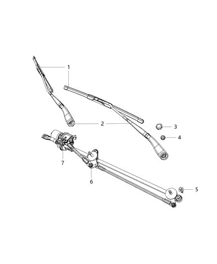 2014 Chrysler 200 Front Wiper System Diagram