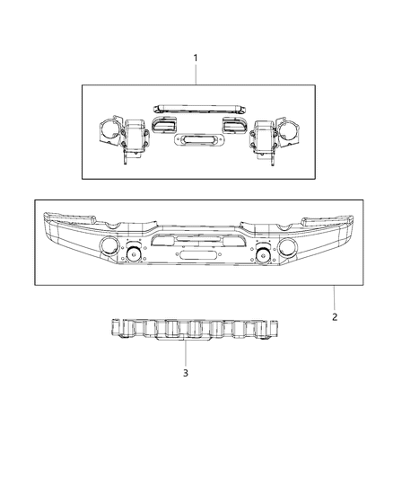 2018 Jeep Wrangler Bumper Diagram 4