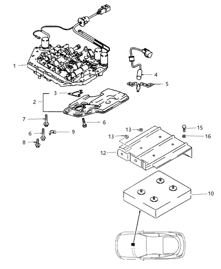 1997 Chrysler Sebring Valve Body Diagram 2