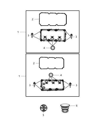 2009 Chrysler 300 Cylinder Head & Cover Diagram 3