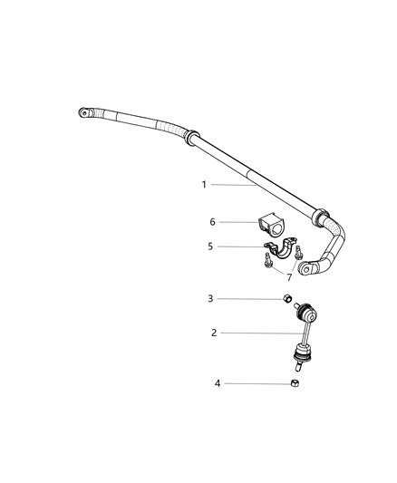 2013 Dodge Viper Stabilizer Bar - Rear Diagram