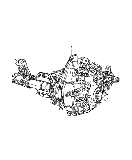 2019 Ram 1500 Axle-Service Front Diagram for 68257422AE