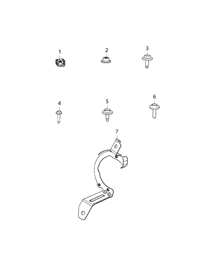 2021 Dodge Durango Bracket-Speaker Diagram for 68419898AA