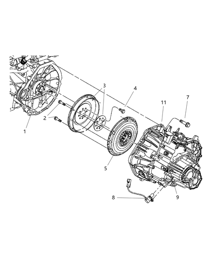 2005 Chrysler PT Cruiser CLTCH Kit-Clutch Pressure Diagram for 4668725AC