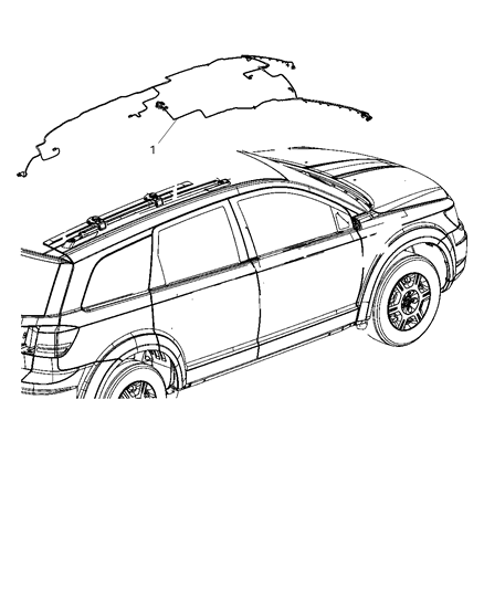 2010 Dodge Journey Wiring-Header Diagram for 68046846AA