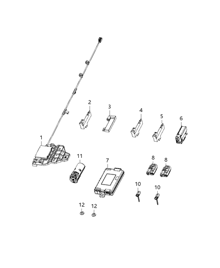 2019 Dodge Charger Module, Remote Start Diagram 2