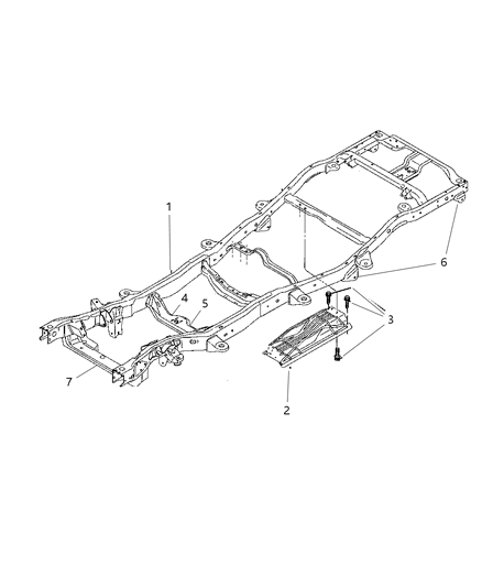 2000 Dodge Durango Frame Diagram