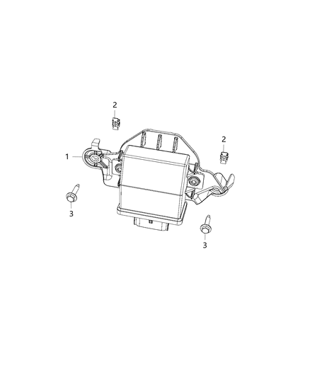 2019 Ram 1500 Module, Adaptive Headlamp Control Diagram