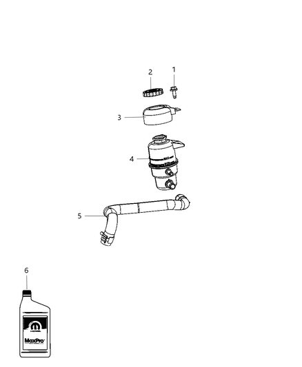 2012 Dodge Caliber Power Steering Reservoir Diagram