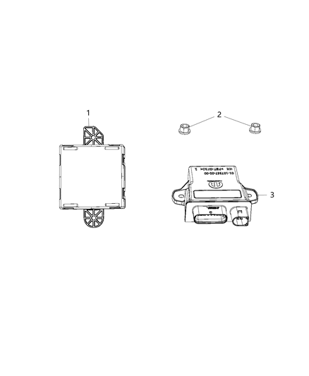 2019 Ram 1500 Module-Door Diagram for 68319954AD