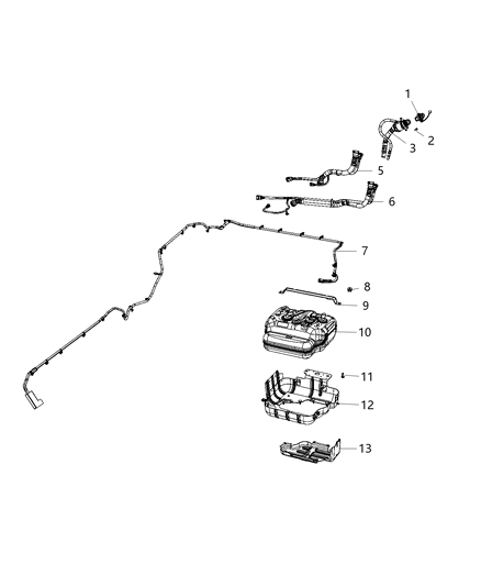 2020 Jeep Wrangler Tube-Fuel Filler Diagram for 52030406AB