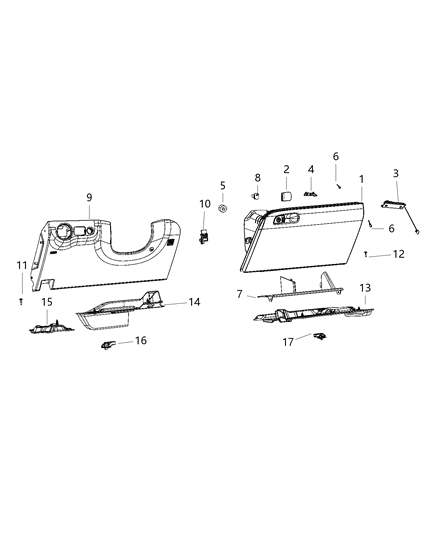 2020 Dodge Charger Steering Column Opening Diagram for 1SW62DX9AF