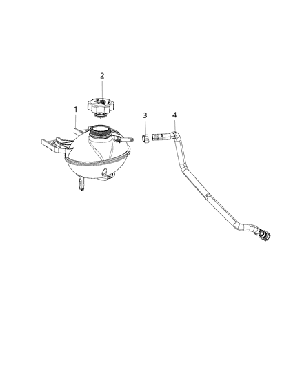 2019 Jeep Compass Reservoir-COOLANT Diagram for 68289857AA