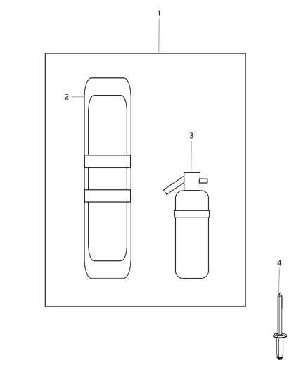 2019 Ram 3500 Emergency Roadside Tools Diagram