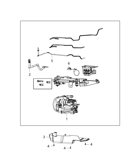 2019 Ram 1500 Fitting Diagram for 68454987AA