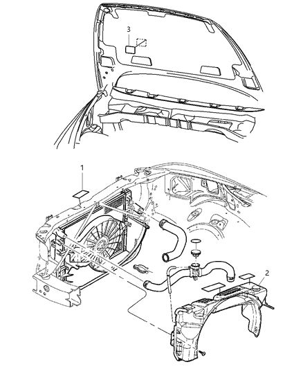 2008 Chrysler Aspen Engine Compartment Diagram