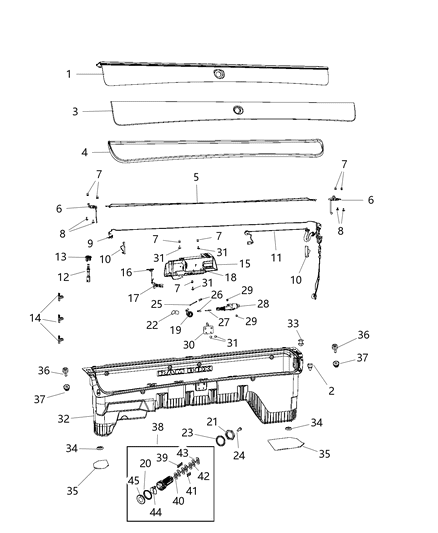 2017 Ram 2500 Ram Box Diagram