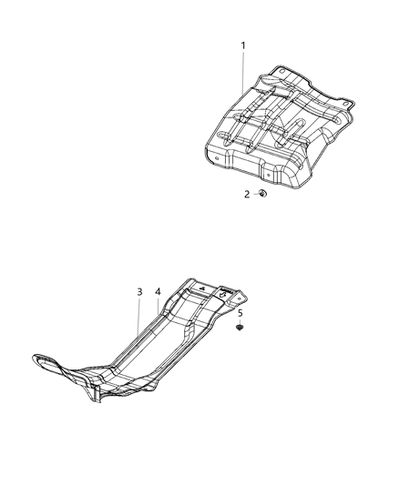 2021 Jeep Gladiator Exhaust Heat Shield Diagram