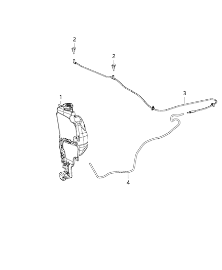 2020 Ram 1500 Washer System, Front Diagram 1