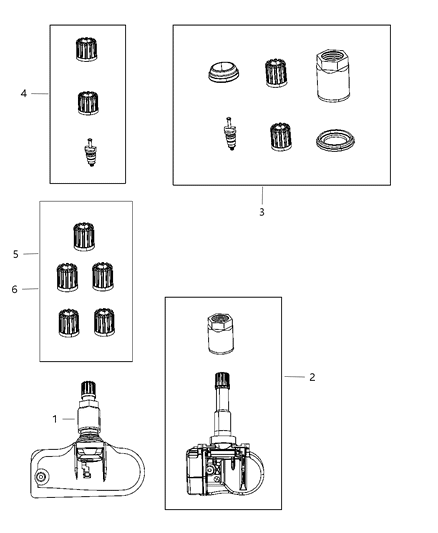 2010 Chrysler Town & Country Tire Monitoring System Diagram