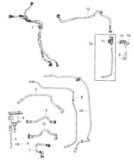 2015 Dodge Challenger Vacuum Control Emission Harness Diagram