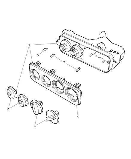 2002 Chrysler Prowler Control, A/C & Heater Diagram