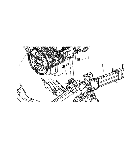 2007 Dodge Durango Front Mount Brackets To Engine Diagram