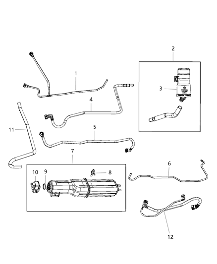 2018 Ram 1500 CANISTER-Vapor Diagram for 52029888AB