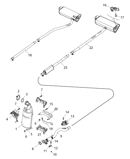 2016 Jeep Renegade Exhaust System Diagram 3