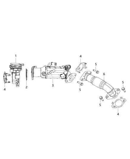 2018 Jeep Wrangler EGR Cooling System Diagram 2