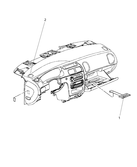 2008 Dodge Challenger Instrument Panel Diagram