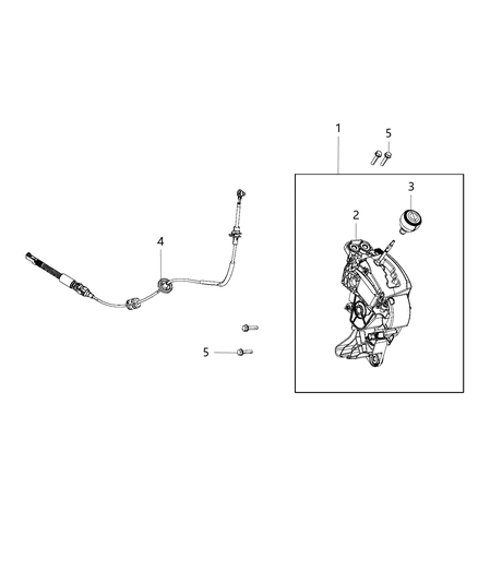 2017 Dodge Grand Caravan Transmission Shifter Diagram for 1RV41DX9AJ