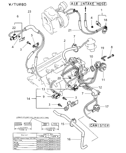 1997 Chrysler Sebring Coupe EGR System Diagram 2