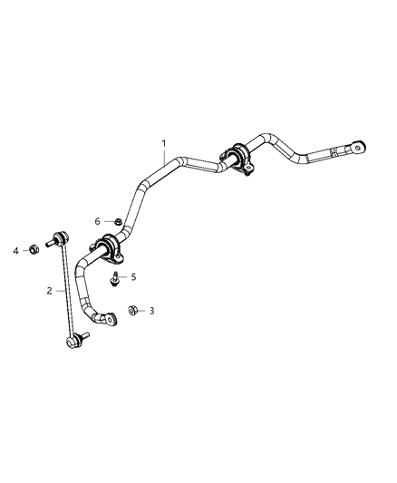 2013 Dodge Dart Front Stabilizer Bar Diagram