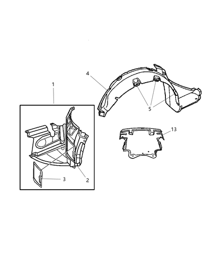 2004 Chrysler Crossfire Screw Diagram for 5099356AA