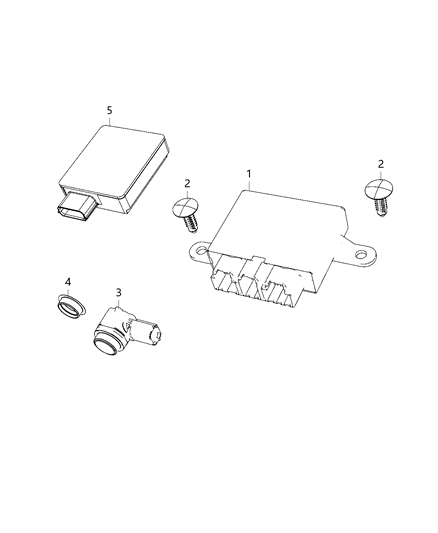 2020 Dodge Charger Modules, Body Diagram 12