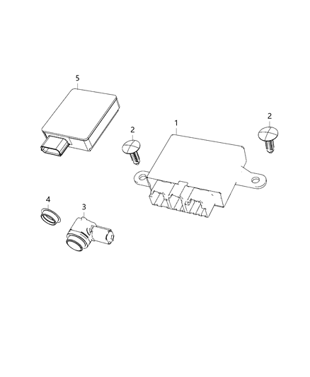 2020 Dodge Charger Module-Blind Spot Detection Diagram for 4672794AC