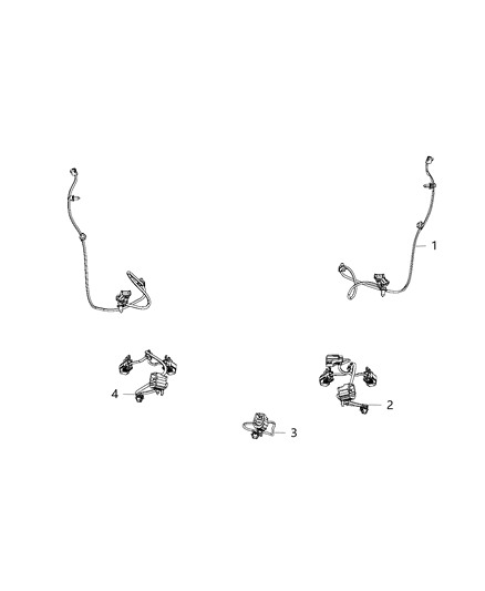 2018 Jeep Wrangler Wiring - Front Seats Diagram