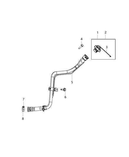 2013 Chrysler 200 Cap-Fuel Filler Diagram for 4766579AA