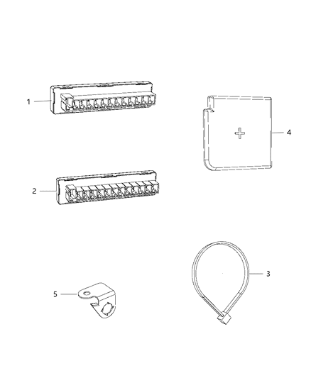 2013 Dodge Viper Connector Diagram for 68207793AA