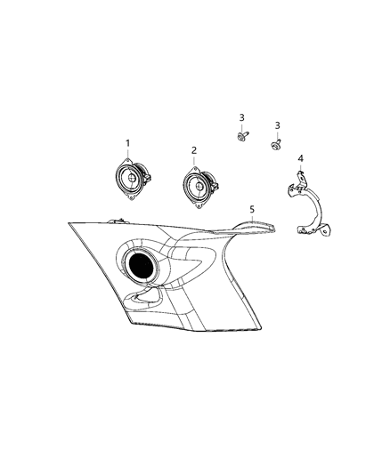 2021 Dodge Durango Speakers, Amplifier And Sub Woofer Diagram 3