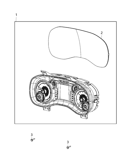 2019 Ram 2500 Lens-Instrument Cluster Diagram for 68427275AA